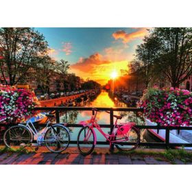 Ravensburger 196067 Amsterdam'da Bisiklet 1000 Parça Puzzle
