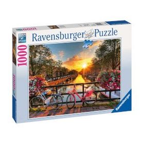 Ravensburger 196067 Amsterdam'da Bisiklet 1000 Parça Puzzle