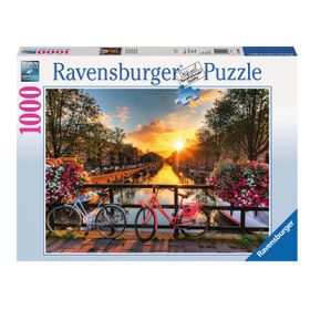 Ravensburger 196067 Amsterdam'da Bisiklet 1000 Parça Puzzle