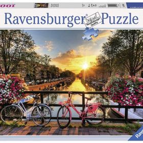 Ravensburger 196067 Amsterdam'da Bisiklet 1000 Parça Puzzle