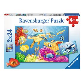 Ravensburger 2x24 Parça Denizin Altında Puzzle