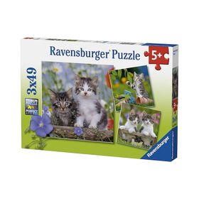 Ravensburger 3x49 Parça Kedi Yavruları Puzzle