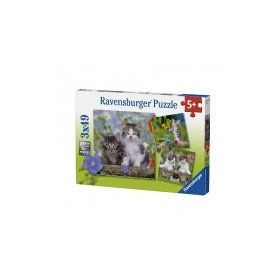 Ravensburger 3x49 Parça Kedi Yavruları Puzzle