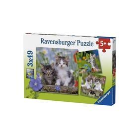 Ravensburger 3x49 Parça Tiger Babies Çocuk Puzzle