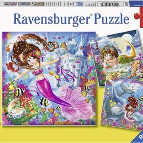 Ravensburger 3x49 Parça WD Mermaid Yapboz