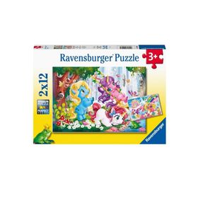 Ravensburger 50284 2x12 Parça Unicorn Puzzle