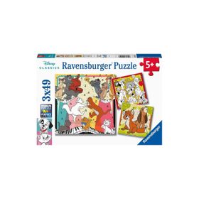 Ravensburger 51557 3x49 Parça Walt Disney Hayvanlar Puzzle