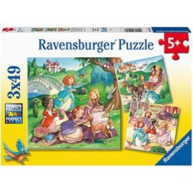 Ravensburger 55647 3x49 Küçük Prensesler Parçalı Puzzle