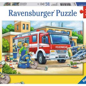 Ravensburger 75744 2x12 Parça Polis ve İtfaiye Çocuk Puzzle