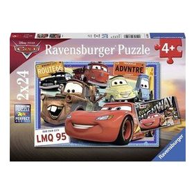Ravensburger 78196 2x24 Parça WD Cars Çocuk Puzzle