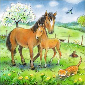 Ravensburger 80298 3x49 Parça Kucaklaşma Çocuk Puzzle