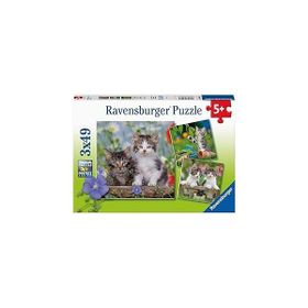 Ravensburger 80465 Tiger Babies 3x49 Parça Puzzle
