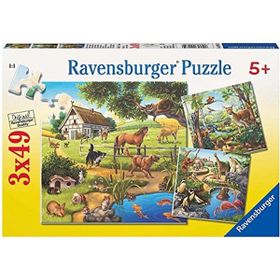 Ravensburger 92659 Dağ Hayvanları 3x49 Parça Çocuk Puzzle