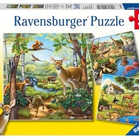 Ravensburger 92659 Dağ Hayvanları 3x49 Parça Çocuk Puzzle