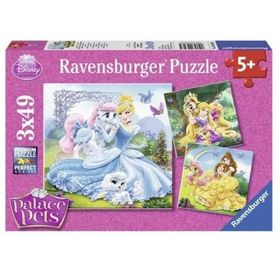 Ravensburger 93465 Bella Cinderalla ve Raphunzel 3X49 Parça Puzzle