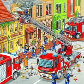 Ravensburger 94011 3x49 Parça İtfaiye Çocuk Puzzle