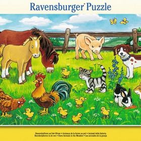 Ravensburger Çayırda Hayvanlar 15 Parça Çocuk Puzzle