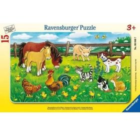 Ravensburger Çayırda Hayvanlar 15 Parça Çocuk Puzzle
