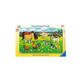 Ravensburger Çayırda Hayvanlar 15 Parça Çocuk Puzzle