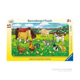 Ravensburger Çayırda Hayvanlar 15 Parça Çocuk Puzzle