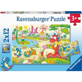 Ravensburger Dino Dostlar 2x12 Parçalı Puzzle