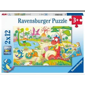 Ravensburger Dino Dostlar 2x12 Parçalı Puzzle