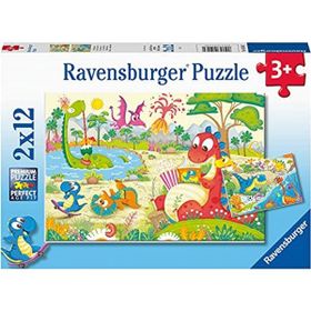 Ravensburger Dino Dostlar 2x12 Parçalı Puzzle