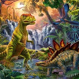 Ravensburger Dinosaur Oasis 100 Parça Puzzle