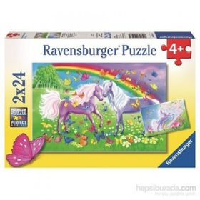 Ravensburger Gökkuşağı Atları 2x24 Parça Puzzle