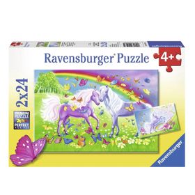 Ravensburger Gökkuşağı Atları 2x24 Parça Puzzle
