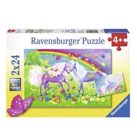 Ravensburger Gökkuşağı Atları 2x24 Parça Puzzle