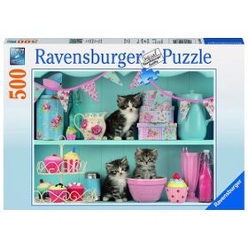 Ravensburger Kedi Yavruları ve Kekler 500 Parça Puzzle