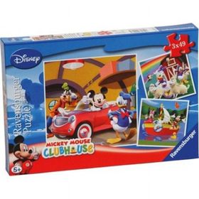 Ravensburger Mıckey Club House 3X49 Parça Puzzle