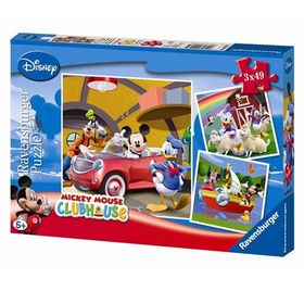 Ravensburger Mıckey Club House 3X49 Parça Puzzle