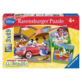 Ravensburger Mıckey Club House 3X49 Parça Puzzle
