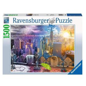 Ravensburger New York Kış ve Yaz 160082 1500 Parça Puzzle