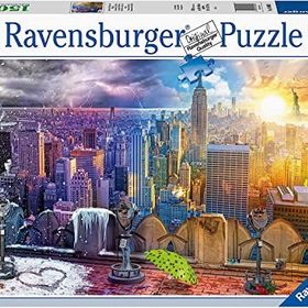 Ravensburger New York Kış ve Yaz 160082 1500 Parça Puzzle