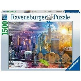 Ravensburger New York Kış ve Yaz 160082 1500 Parça Puzzle
