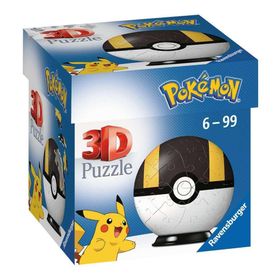 Ravensburger Pokemon Ultra Top Çocuklar Yaş 6 yaşında Up 3D Balo 54 Parça Puzzle