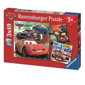 Ravensburger RPK092819 Cars 2 Yarış Keyfi 3x49 Parça Puzzle