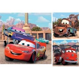 Ravensburger RPK092819 Cars 2 Yarış Keyfi 3x49 Parça Puzzle