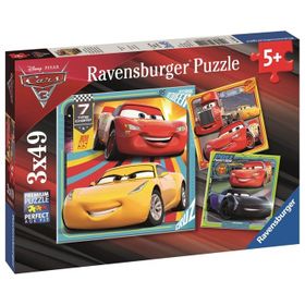 Ravensburger Walt Disney Cars 3 3x49 Parça Puzzle