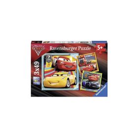 Ravensburger Walt Disney Cars 3 3x49 Parça Puzzle