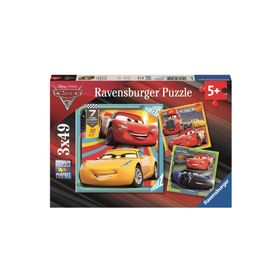 Ravensburger Walt Disney Cars 3 3x49 Parça Puzzle