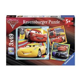 Ravensburger Walt Disney Cars 3 3x49 Parça Puzzle