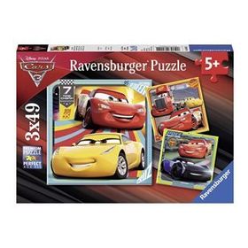 Ravensburger Walt Disney Cars 3 3x49 Parça Puzzle