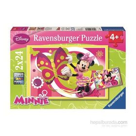 Ravensburger Walt Disney Minnie İle Bir Gün 2x24 Parça Puzzle