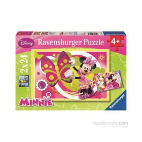 Ravensburger Walt Disney Minnie İle Bir Gün 2x24 Parça Puzzle