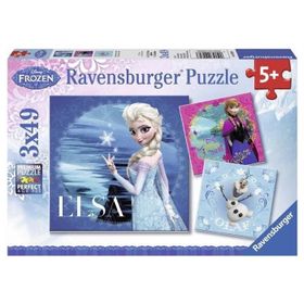 Ravensburger Wd Frozen 3x49 Parça Çocuk Puzzle