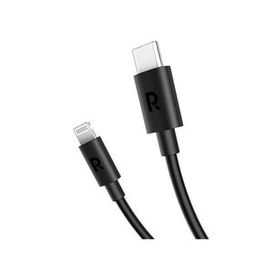 RAVPOWER RP-CB1016 Type-C to Lightning 1 m TPE Siyah Kablo